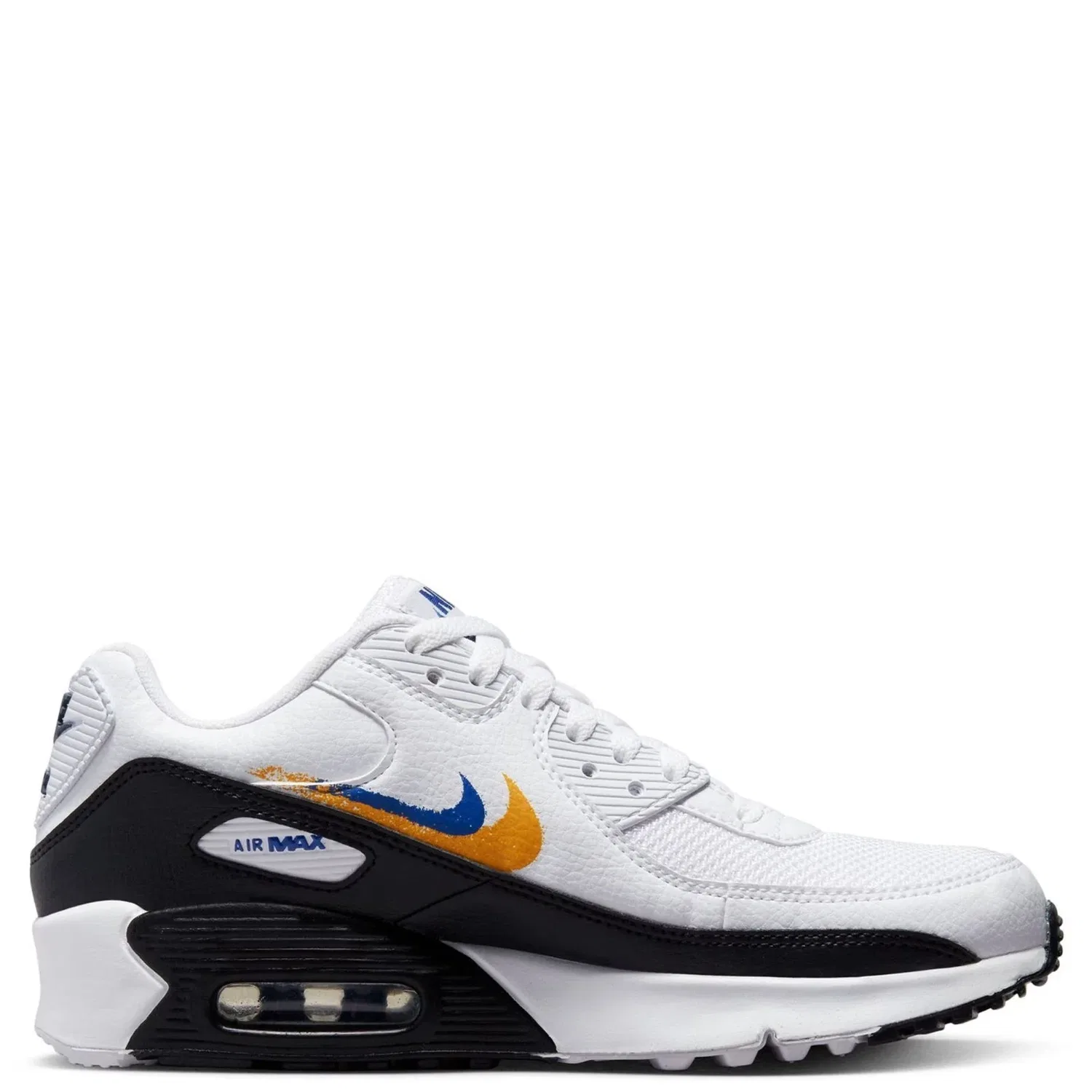 Детские кроссовки Nike Air Max FJ4592 - белые с черными вставками для бега RHS890 — фото 3