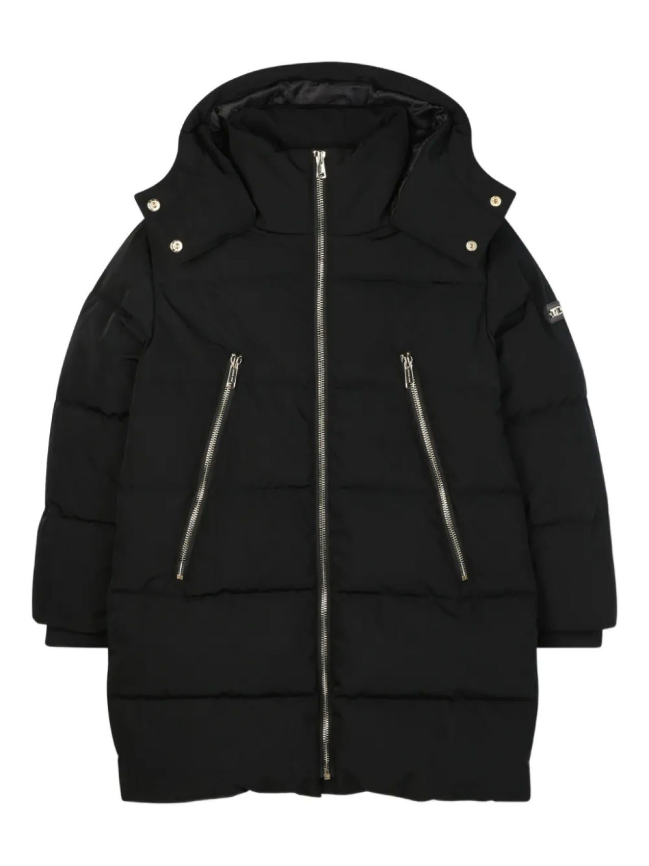 

Детское утепленное пальто с капюшоном Michael Kors Michael Kors Kids, черный