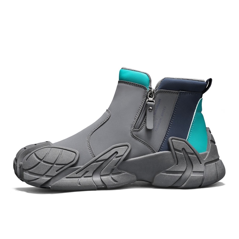 

WARRIOR Короткие ботинки Combat мужские Gray Blue Gray Cyan