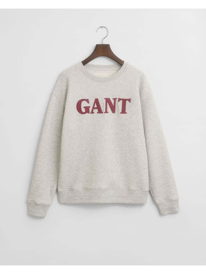 

Толстовка Gant, светло-серый меланж