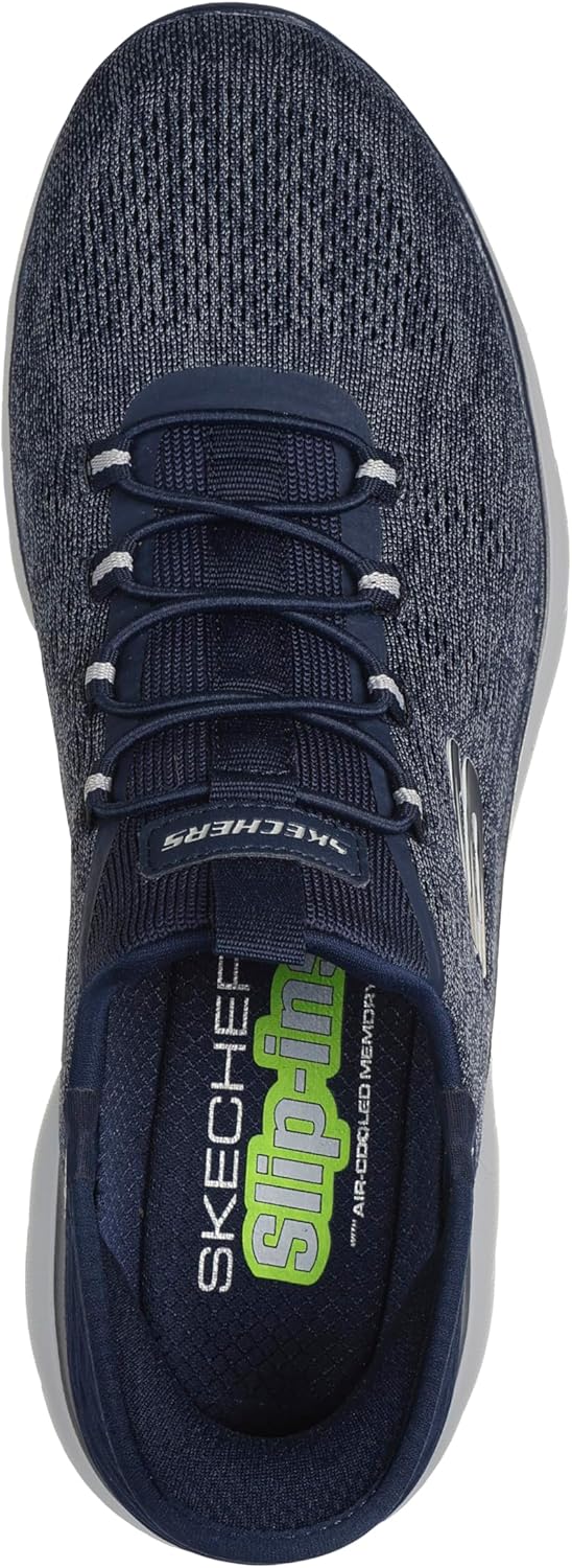 Мужские слипоны Skechers Summits Key Pace без застежек, темно-синий — фото 3