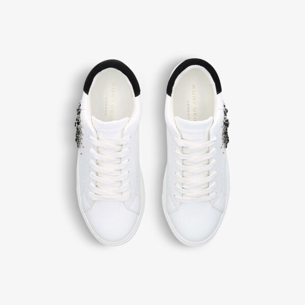 Кожаные низкие кроссовки Laney на платформе Kurt Geiger London, белый — фото 2