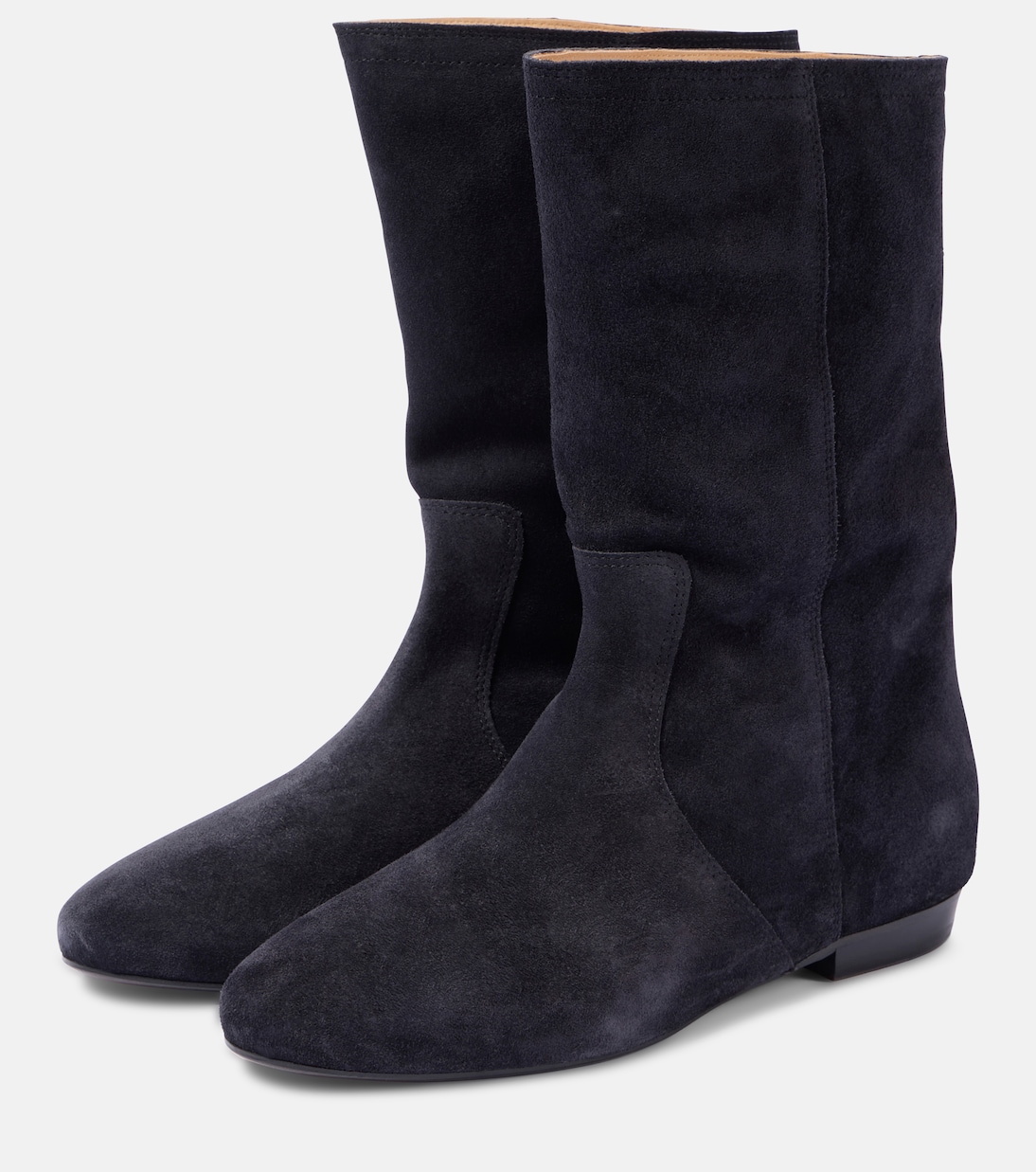 Замшевые ботильоны Stefa Isabel Marant, Faded Black — фото 4
