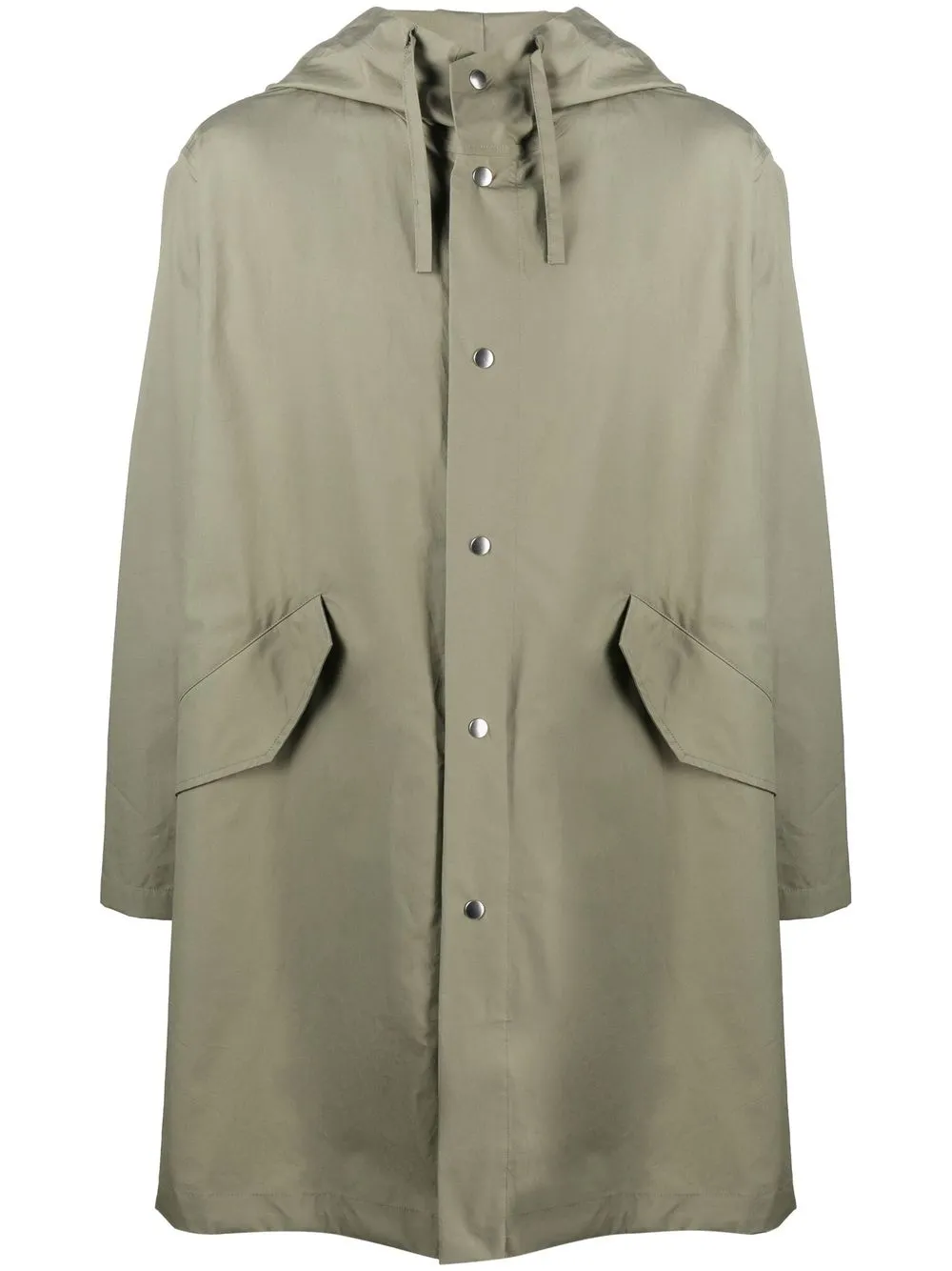 

Пальто с капюшоном и логотипом JIL SANDER, зеленый