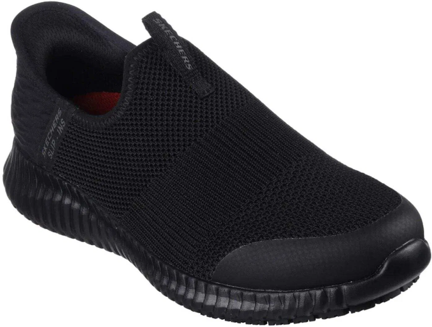 Мужские слипоны Skechers Hands Free Cessnock Rylind SrSneaker, Black Textile — фото 2