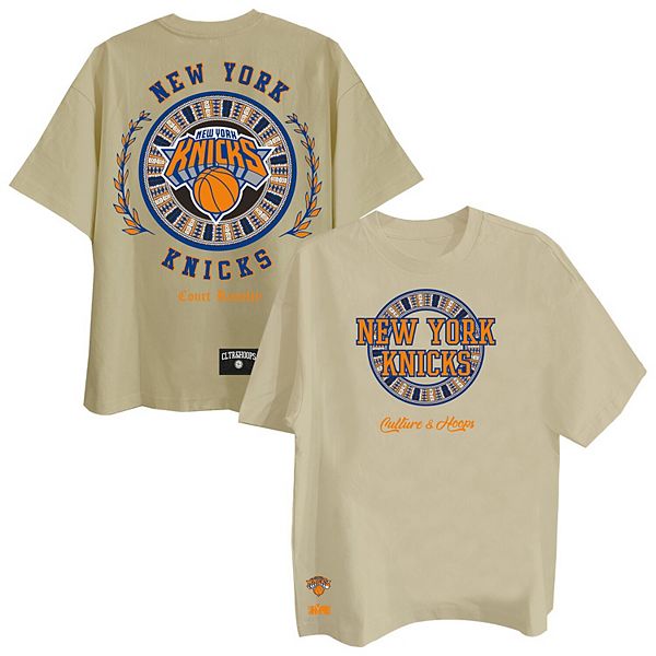 

Мужская футболка khaki new york knicks worldwide collection premium Two Hype