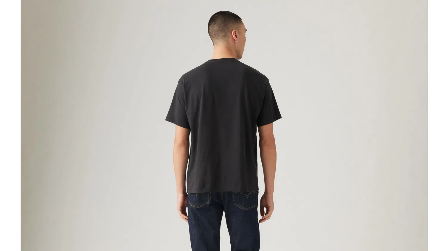 Футболка свободного кроя в винтажном стиле с принтом "летучая мышь" Levi's, Black — фото 3