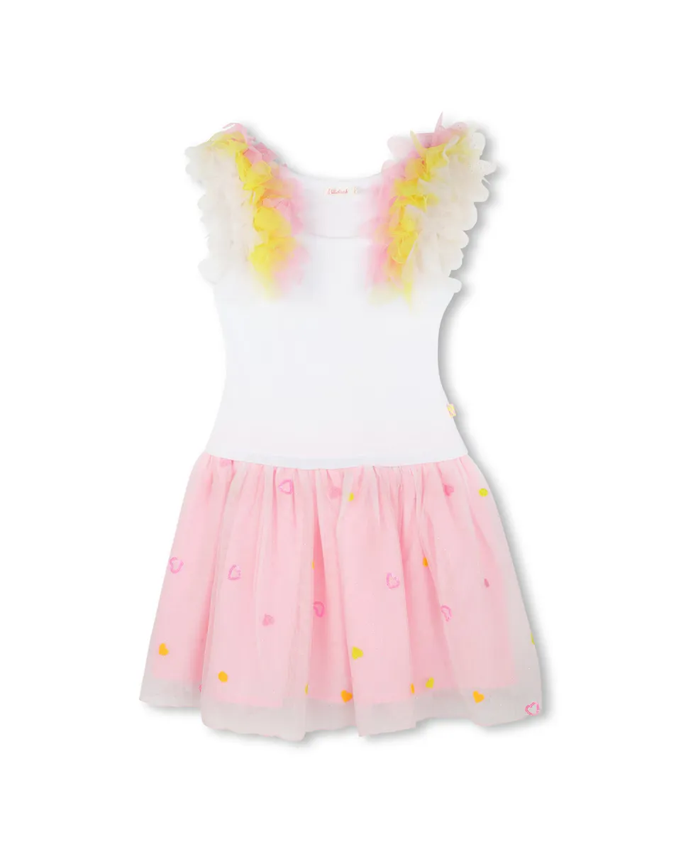 

Платье для девочки без рукавов в тон Billieblush, белый