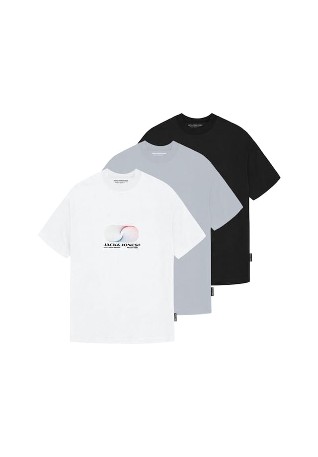 

Футболка Calma с коротким рукавом упаковка из 3 шт. Jack & Jones, белый