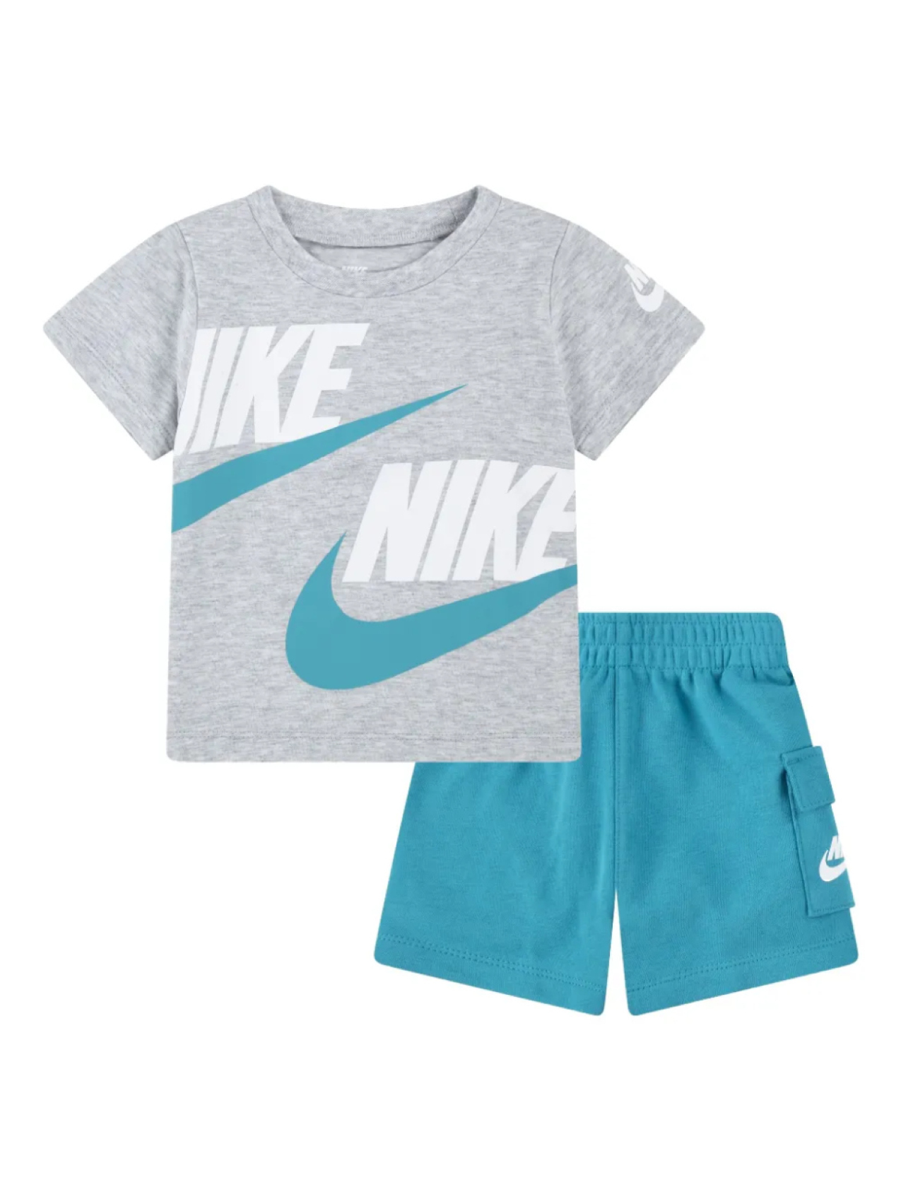 

Комплект шорт с логотипом Nike Kids, синий