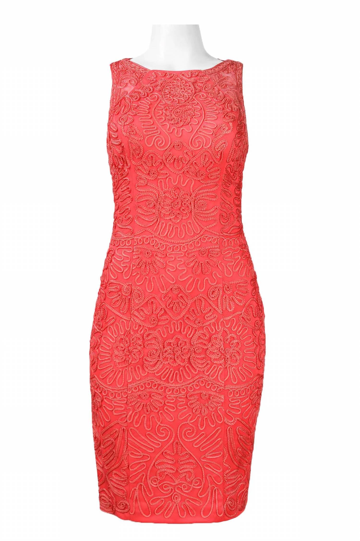 

Платье, вышитое сутажем, в огненном стиле Sue Wong, flame