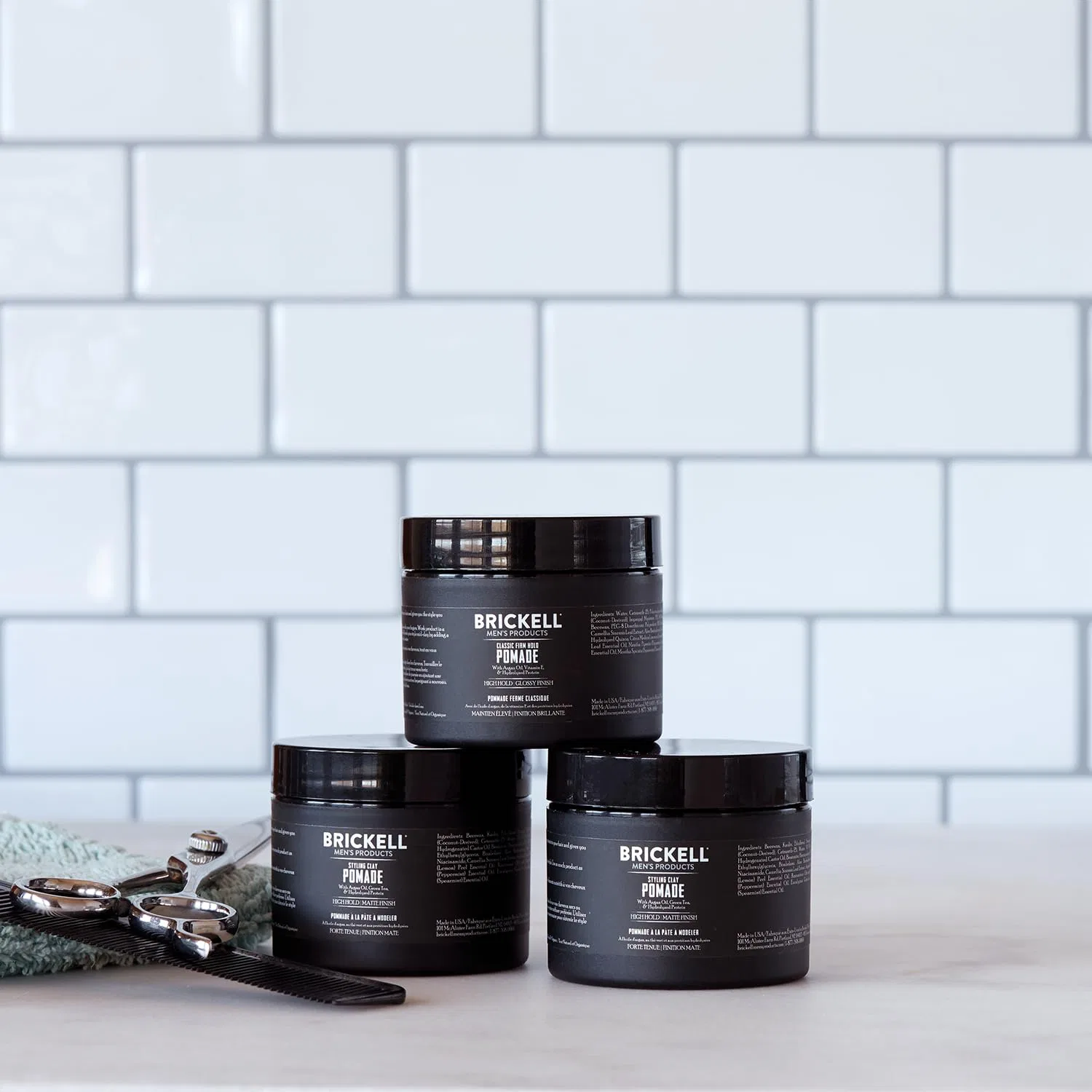 Мужская глина для укладки волос Brickell Styling Clay Brickell Men'S Products — фото 3