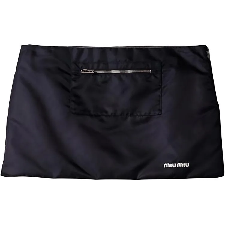 FW25 Casual Short Skirts Women's MIU MIU, синий