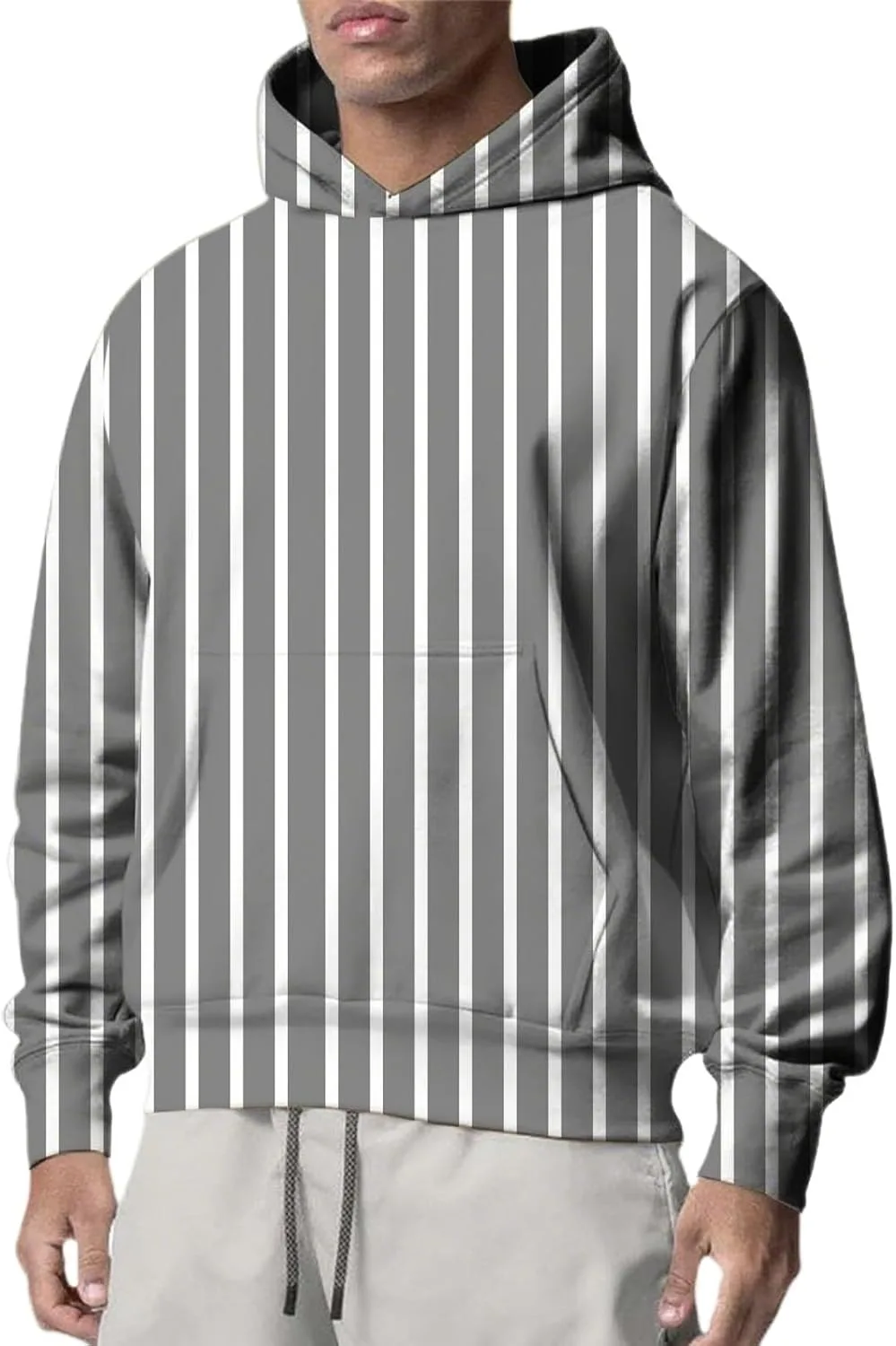 

Поло с капюшоном для мужчин, лонгслив, цветной блок