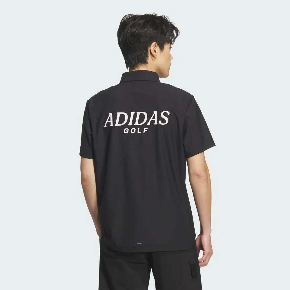 Футболка-поло Range Commuter с коротким рукавом и графическим принтом Adidas, black — фото 2