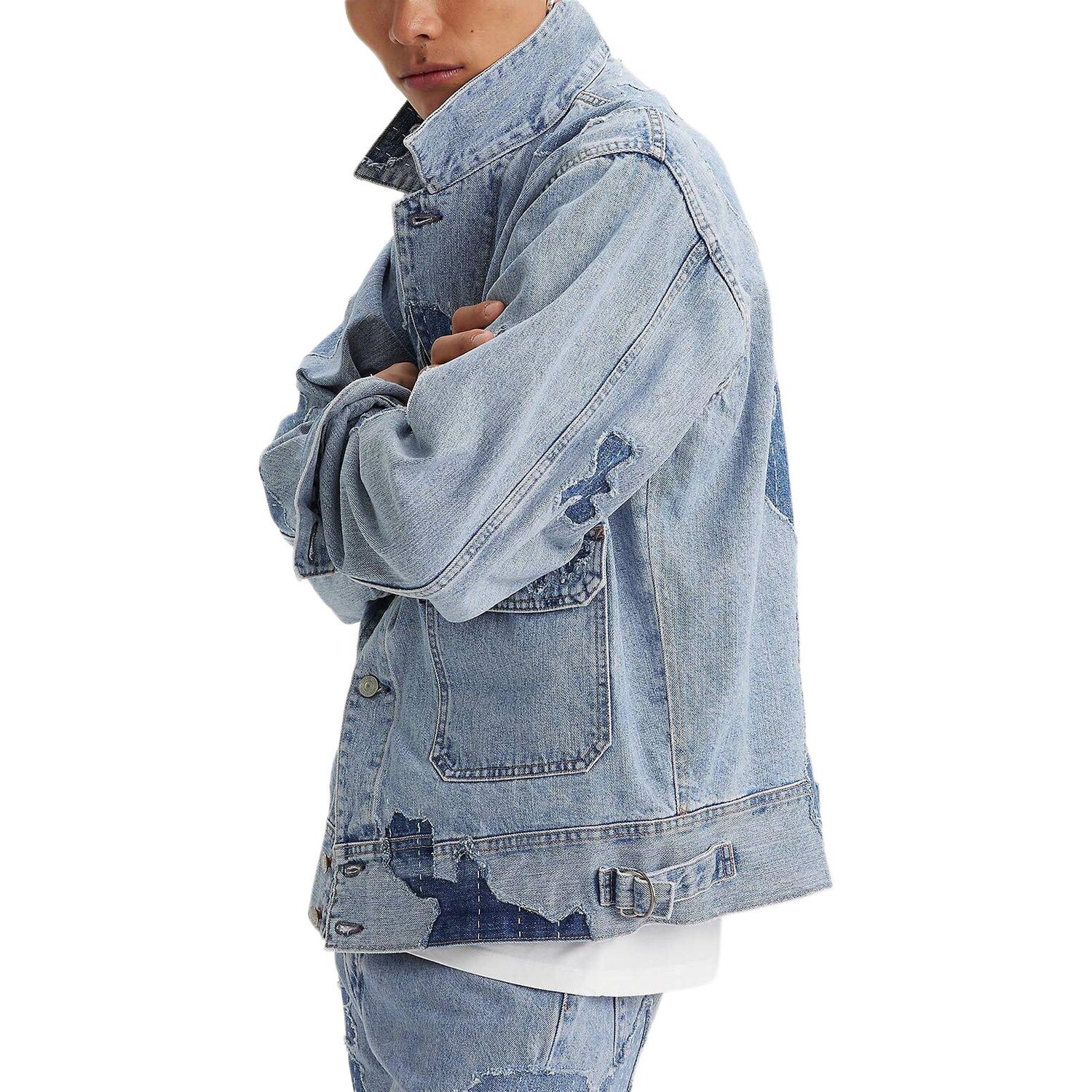 Мужская джинсовая куртка Japan Limited Series, светло-голубая Levi’S, светло-голубой — фото 4