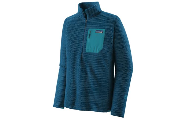 Мужская флисовая одежда Patagonia, синий