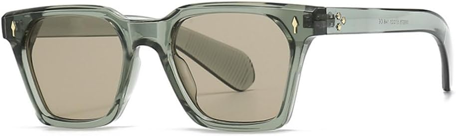 

Солнцезащитные очки MUTYNE большого квадратного размера для мужчин и женщин, роскошные винтажные солнцезащитные очки для женщин и мужчин с защитой от УФ-излучения UV400, Green Brown