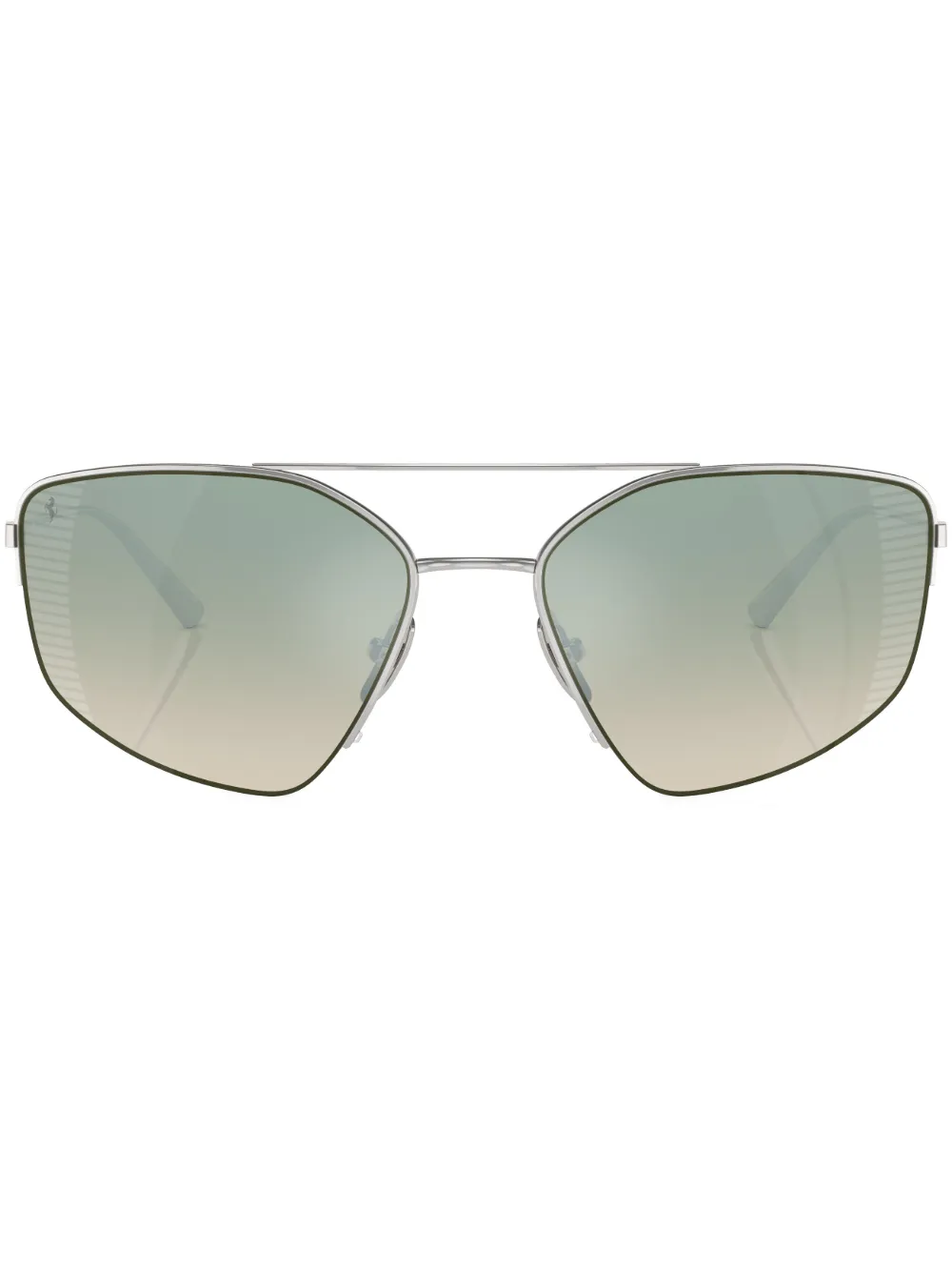 

Очки в геометричной оправе Ferrari, серебристый