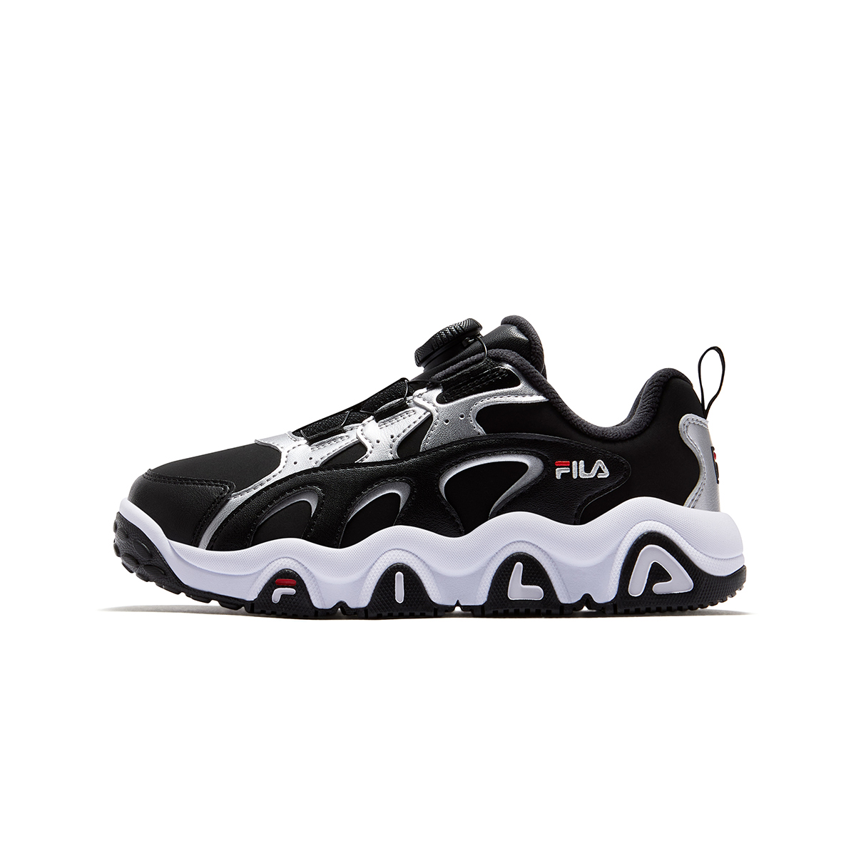 

FILA KIDS Баскетбольные кроссовки Heritage FHT с дышащей легкой амортизацией, низкие, цвет черный/белый