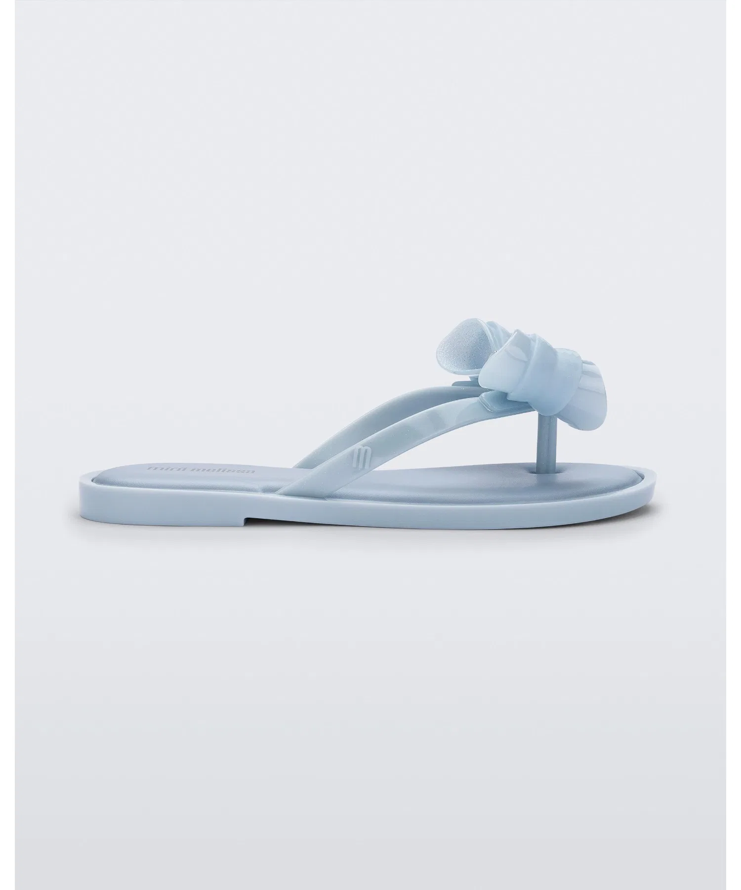 Детские пляжные сандалии с бантом Melissa Mel Flip Flop IV бежевые — фото 2