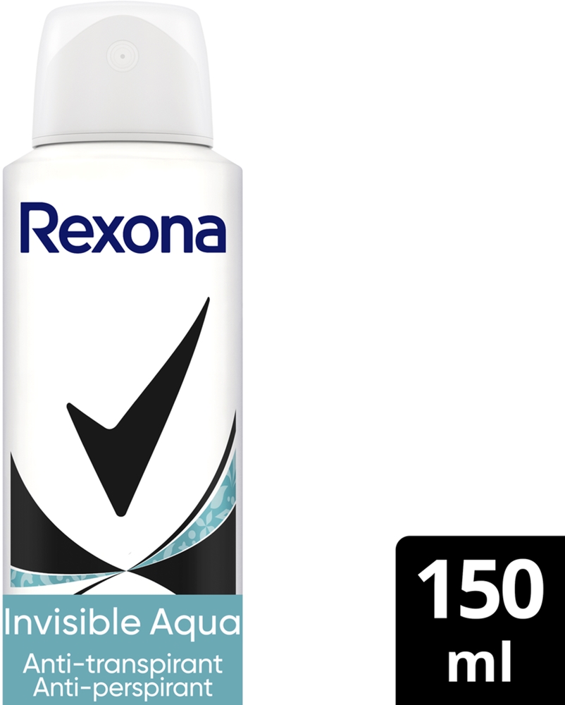 Невидимый аква-спрей-дезодорант для удаления белых и желтых пятен Rexona, 150 мл — фото 2