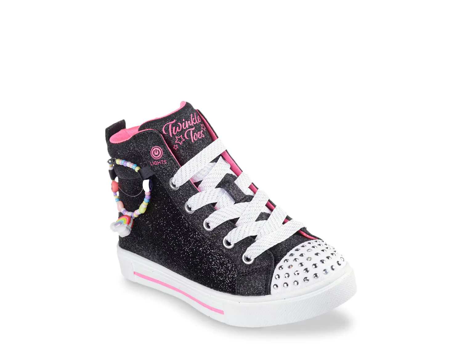 

Кроссовки Twinkle Toes Twinkle Sparks Charm Bestie High-Top Sneaker Skechers, черный