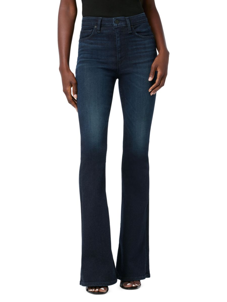 

Джинсы Holly с высокой талией и клешем Hudson Jeans, цвет Tourmaline Blue