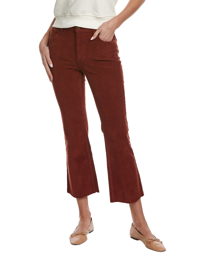 

DL1961 Bridget Paprika Corduroy укороченные джинсы Bootcut, красный