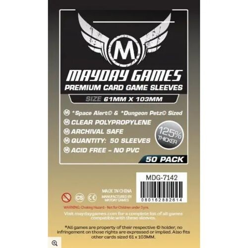 

Чехол для карточек Mayday Premium 50X Clear Card Sleeves 61 X 103Mm Mayday Games