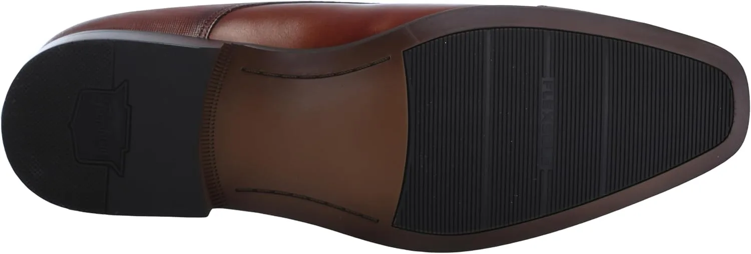 Мужские оксфордские туфли Florsheim с перфорацией на мыске в виде мышиного ангела, коньячный — фото 4