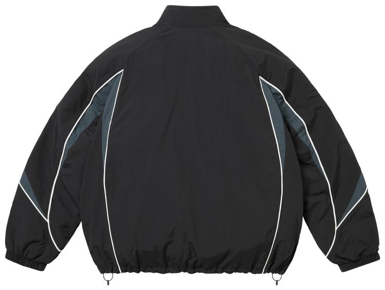 Спортивная куртка Supreme с контрастной окантовкой, черный — фото 2