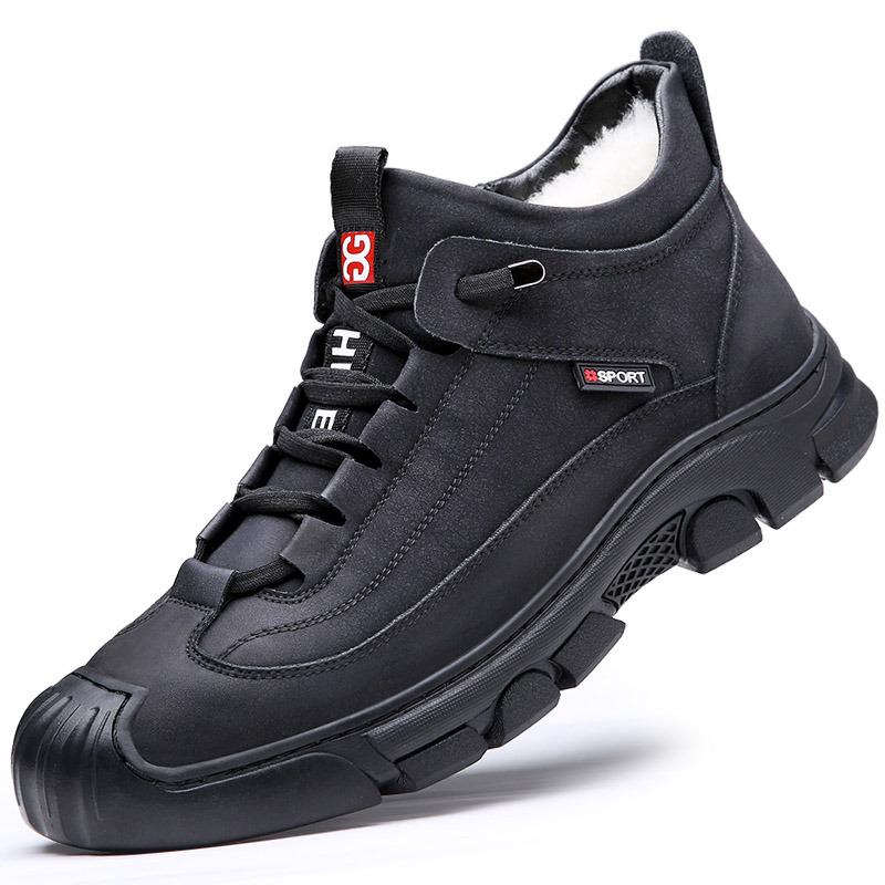 KACHILANG Мужские повседневные кроссовки Mid Top черно-серые, цвет Gray — фото 4