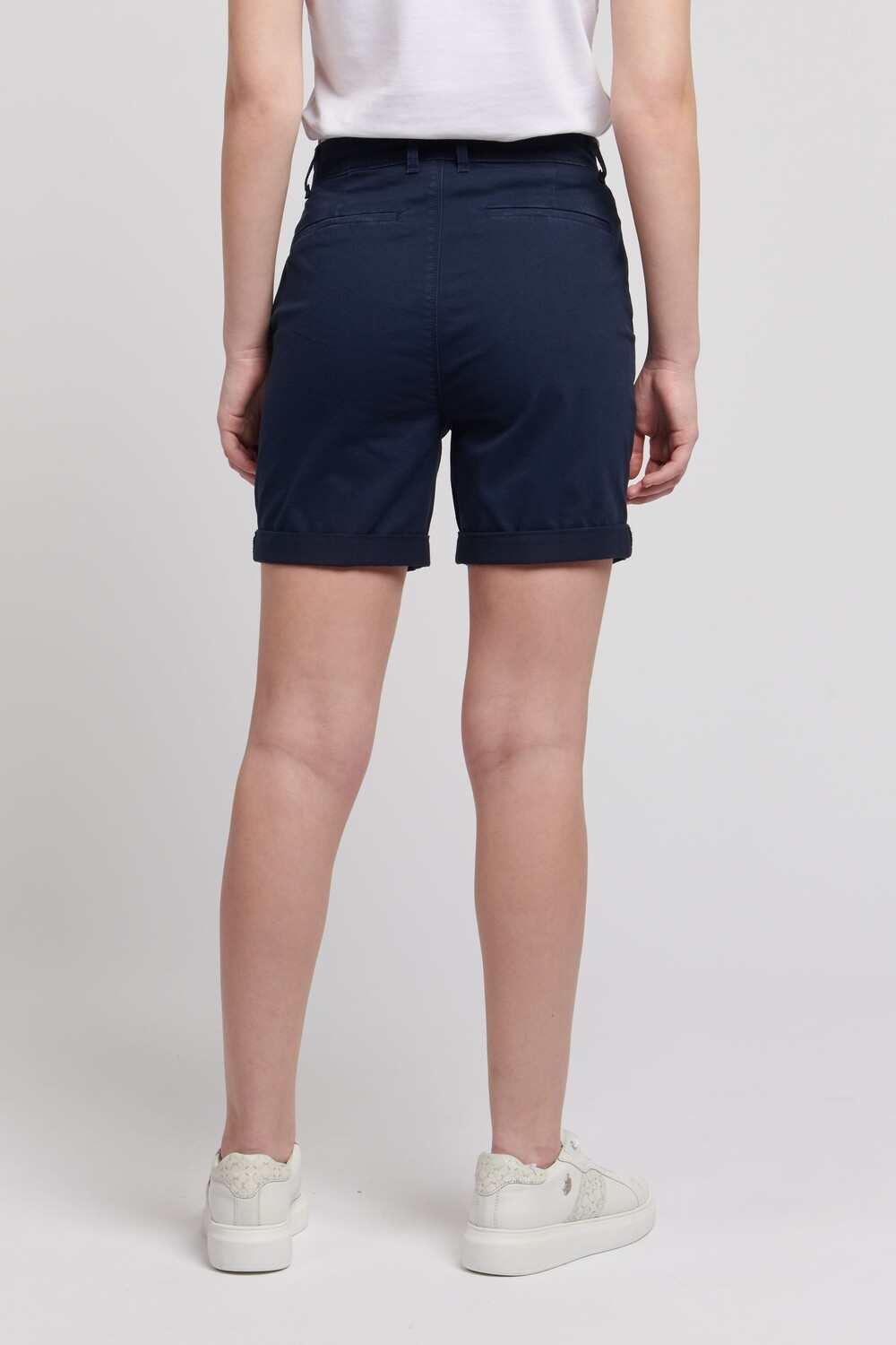 Женские классические шорты-чиносы U.S. Polo Assn, синий — фото 4