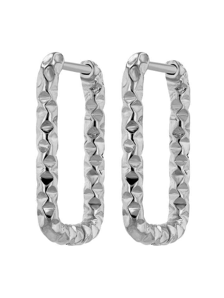 

Adeliás Женские серьги-кольца из нержавеющей стали, 2,1 см, серебристого цвета