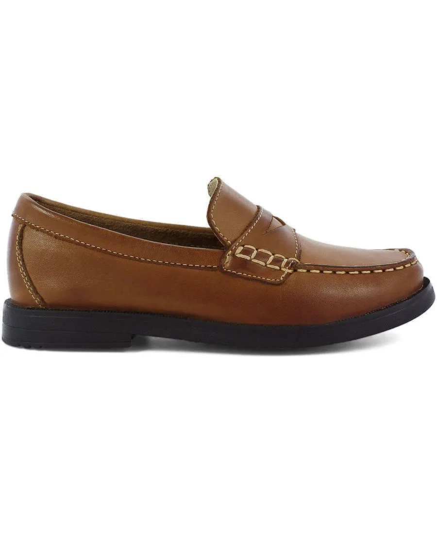 Детские лоферы для игры в крокет "Маленький мальчик" (Penny Loafer JR. Shoes) Florsheim, Saddle Tan — фото 3