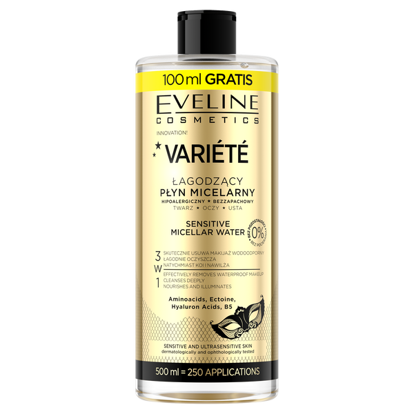 

Успокаивающий мицеллярный флюид для лица, 500 мл Eveline Cosmetics Variete