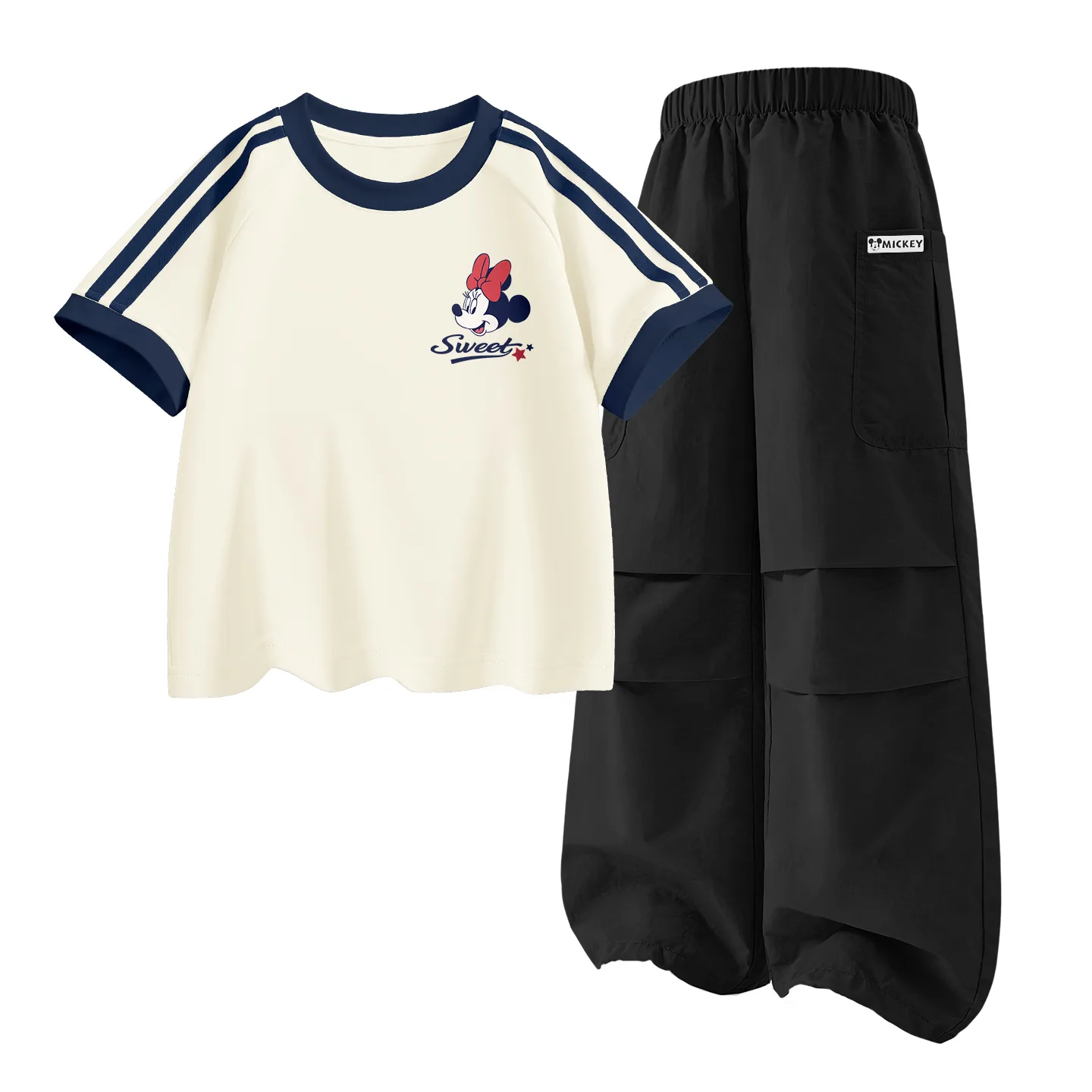 Детский спортивный комплект Casual Disney, Di Sweet K Almond White+Di HU Long Hook-and-Loop K Black