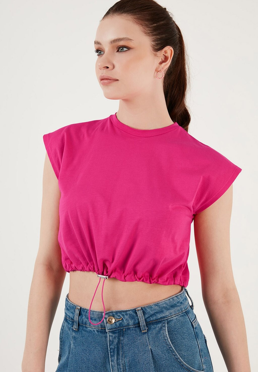 

Футболка с принтом Regular Fit LELA, розовый