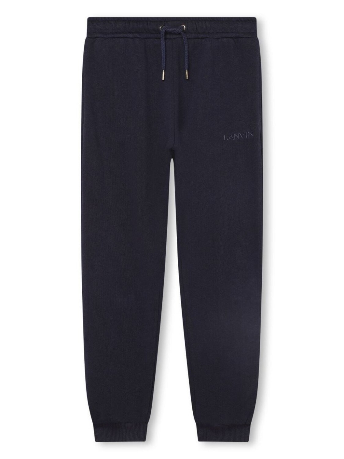 

Lanvin Enfant спортивные брюки с вышитым логотипом, черный