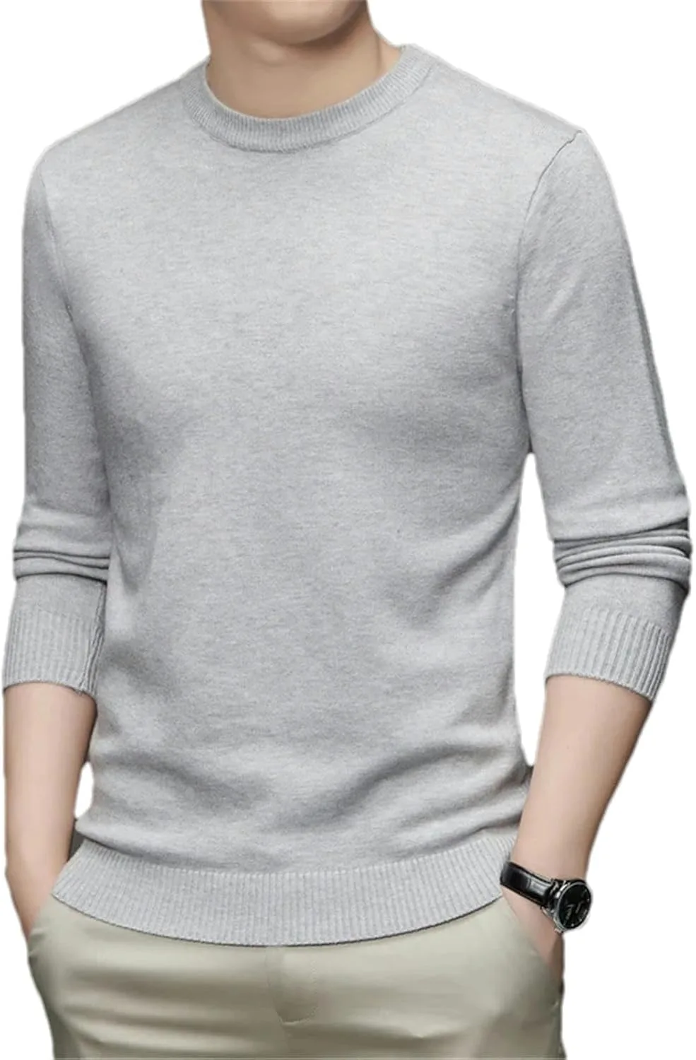 

Мужской свитер с высоким воротником, мягкий и теплый GaoLeAve