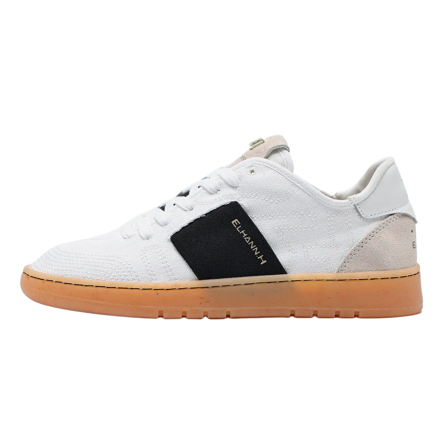 

ELHANN.H Легкие и дышащие низкие кеды унисекс белый черный белый, цвет White