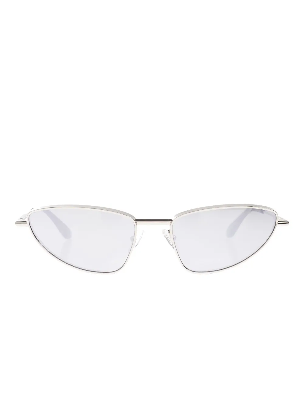 

Тонкие солнцезащитные очки «кошачий глаз» Alexander McQueen Eyewear, серый