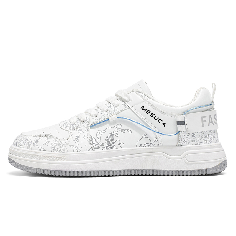 

MESUCA Мужские низкие скейтерские кеды белые, цвет White