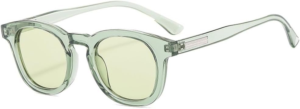 

Солнцезащитные очки для женщин в стиле Y2K, ретро-овальные, модные очки для мужчин, трендовые очки для активного отдыха, солнцезащитные очки для отпуска и велоспорта KTUCN, Clear Green Green