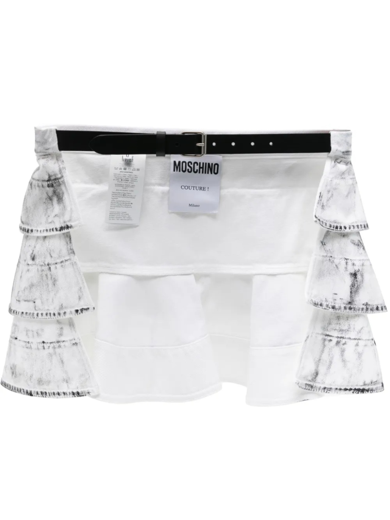 

Многослойный ремень Moschino, белый