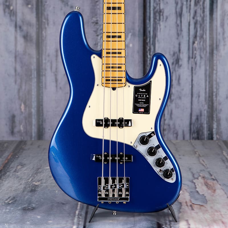 

Басс гитара Fender American Ultra Jazz Bass, Maple Fingerboard, Cobra Blue