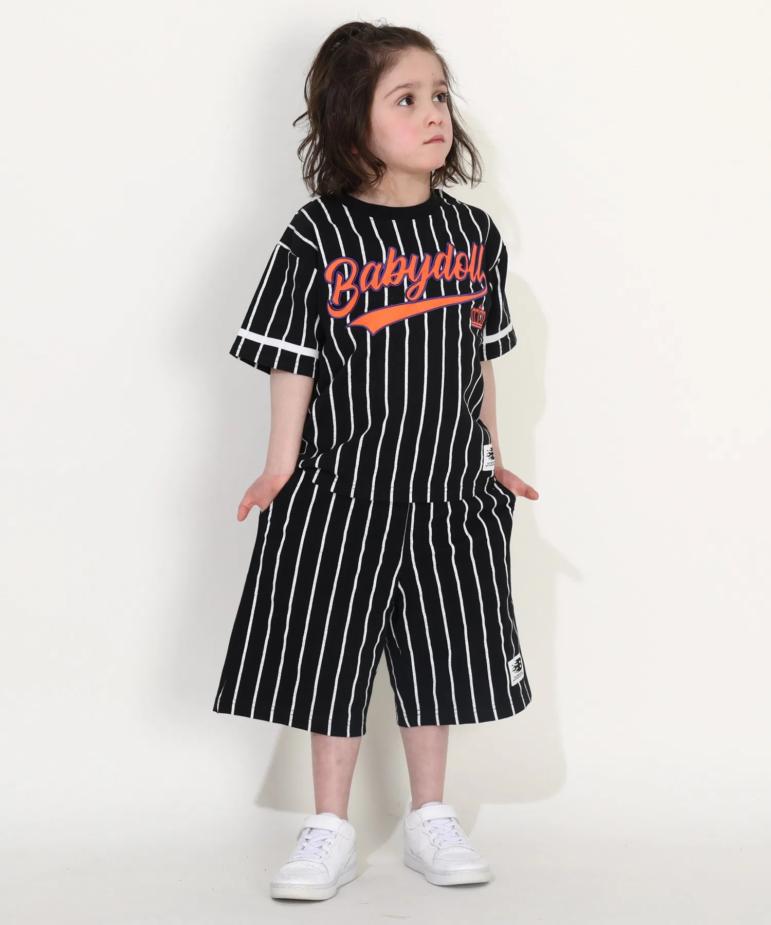 Детская футболка-полоса BABYDOLL красная — фото 4