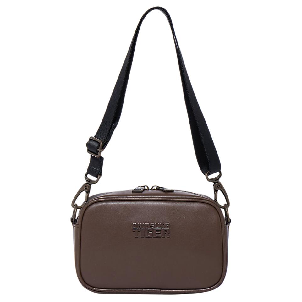 

Onitsuka Tiger Кожаная коричневая кроссбоди, средняя унисекс сумка через плечо