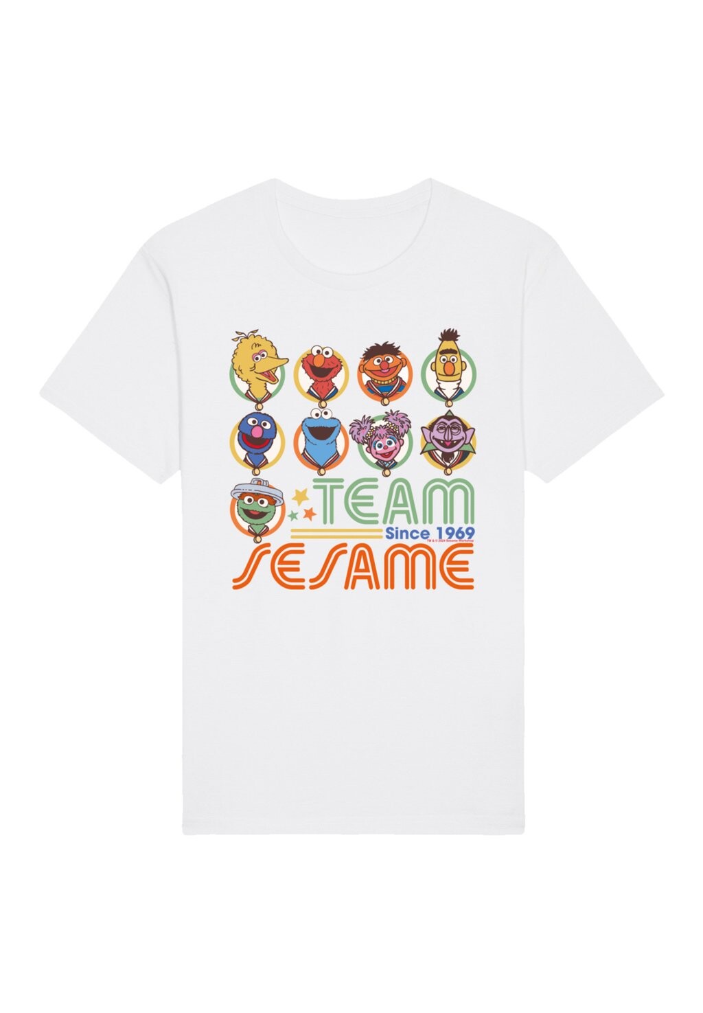 

Футболка с принтом SESAMSTRASSE TEAM F4NT4STIC, белый